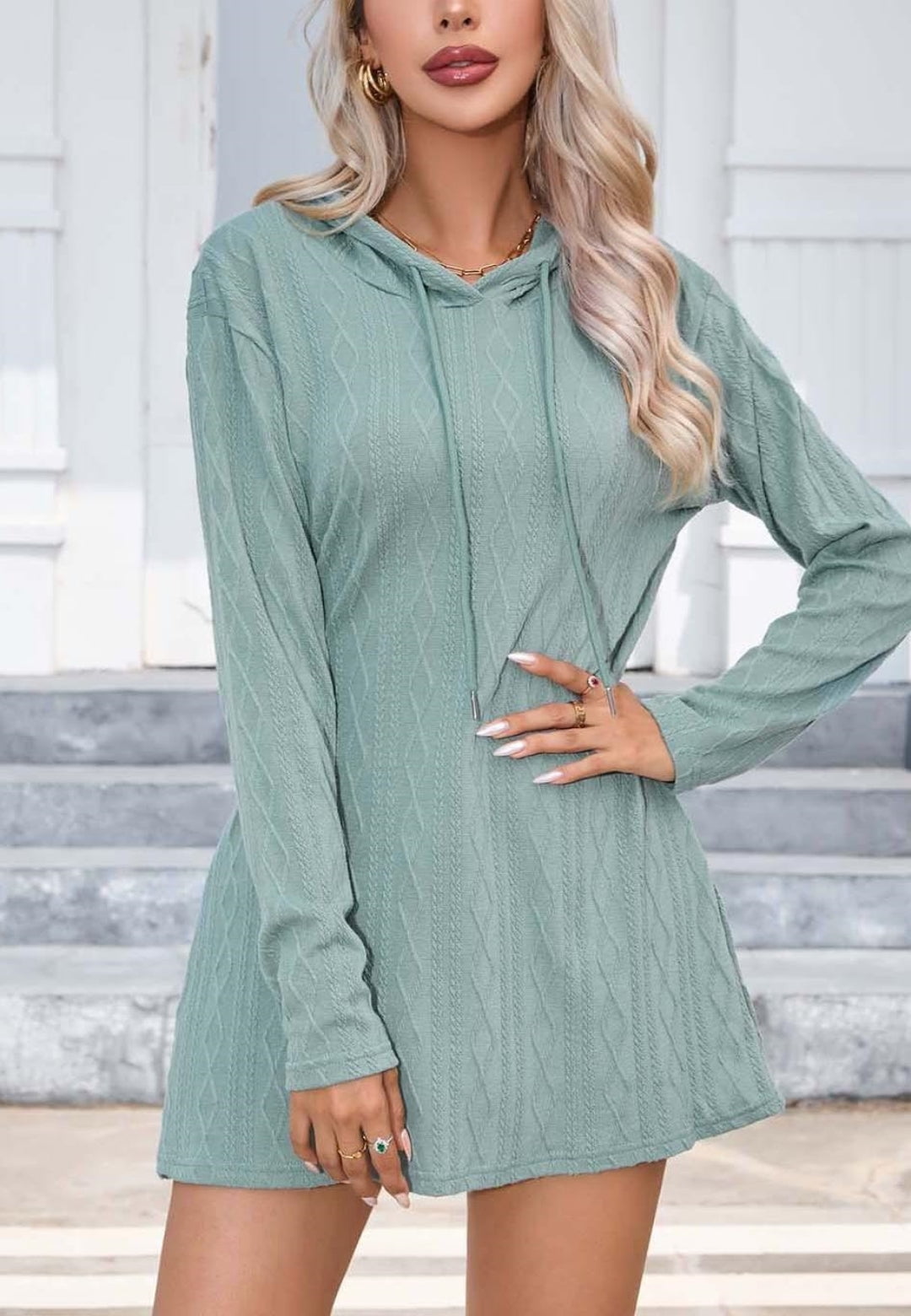green sweater dress walmart Caroline Sweater Dress Green - Green Sweater Dress main image 1