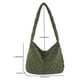 thumbnail image 5 of Bolso de hombro acolchado de pana para mujer, bolso de moda para uso diario en la oficina, 5 of 8