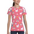 thumbnail image 4 of Honeii Yoga Unicorn Print Kids Boy T-Shirt,Breathable Round Neck Tee,Stylish Summer Tee for Boys, for Outdoor Activities and Casual Wear, 4 of 7