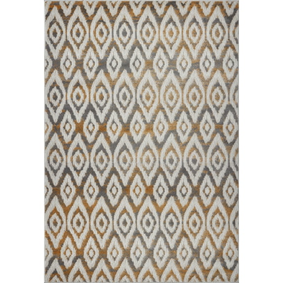 Ladole Rugs Bolivya Collection Geometric Soft Indoor Modern Area Rugs Carpet in Grey, 3x10(2'7" x 9'10, 80cm x 300cm)