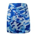 thumbnail image 3 of IROINNID Workout Shorts for Women Fake Two-piece Leggings Camouflage Sports Tight Yoga Shorts Skirt,Blue, 3 of 4