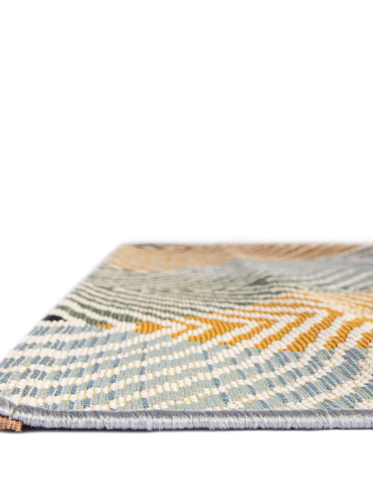 Unique Loom Outdoor Modern Collection Area Rug - Strata (5' 1" x 8' Rectangle Gray/Ivory)