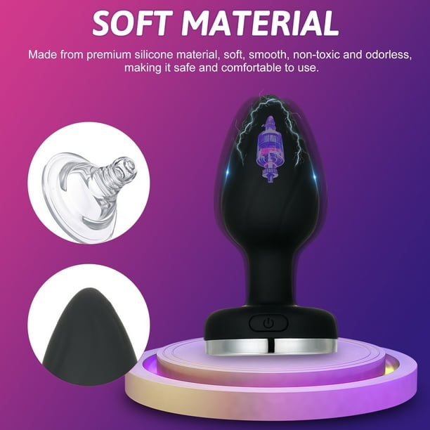 Wtoyu Vibrador Butt Plug Luminoso Anal Plug Masajeador de Prstata Vibrador  Anal Mujer Hombre Masturbador Sexo | Walmart en lnea
