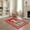 Red, Pattern 2, variant on ODIKA 2'x3' Washable Doormat Pixel Kawaii Octopus Cartoon Playful Tentacle Border Retro Arcade for Entryway, Kitchen, Laundry Room, Non-Slip, Low Pile