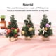 thumbnail image 3 of Monstrate Mini árbol de Navidad, boda, Año Nuevo, decoración de de Navidad, comedor, Bar, oficina, sala de estar, adorno de escritorio, Kits de decoración para fiestas, 3 of 6