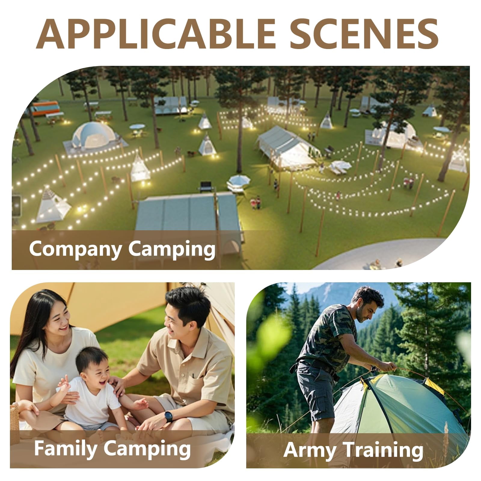 Gaonala 4-6 Person Inflatable Camping Tent with Pump Quick Setup 4-Season Family Tent Waterproof Windproof 420D Oxford Fabric