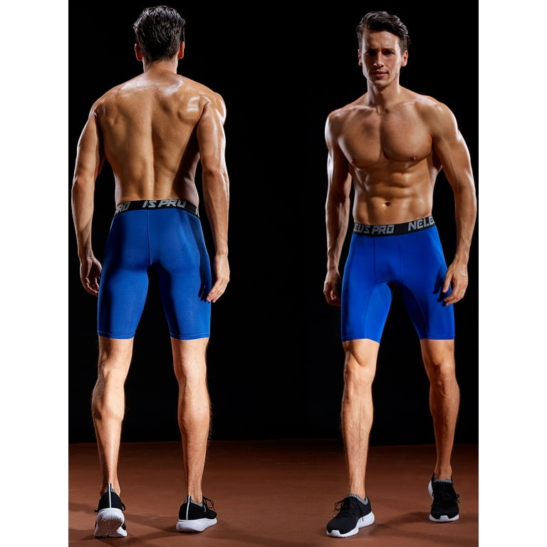 Neleus Men's Compression Shorts Pack of 3