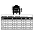 thumbnail image 5 of Women's Basic Denim Jacket Button Down Long Sleeve Ladies Stretch Jean Jackets, 5 of 5