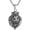 Lion-2, variant on Lion Head Necklace for Men Stainless Steel Gothic Retro Lion Shield Pendant Necklace Jewelry Gift