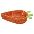 thumbnail image 3 of Cesta de ratán Woven Pascua Cesta de almacenamiento de pan rústico imitación de ratán Rattan Rattan Almacenamiento de vegetales Canasta para servir Gran 32x23x7.5cm, 3 of 8