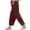 .Red, variant on CQONEPT Toddlers Girls Plaid Pants Cotton Baggy Casual Elastic Waist Pants Lightweight Fashion Streetwear Pants Black 8 Years