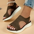thumbnail image 3 of Zmoon Sandales Décontractées d'Automne pour Femmes Tête de Poisson Mode Talon Bas Chaussures de Sport Grande Taille, 3 of 7