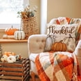 thumbnail image 3 of Fall Pillow Covers 18x18 inch Set of 4 Buffalo Plaid Fall Pumpkin Outdoor Throw Pillow Cover Autumn Thanksgiving Decoration for Home Couch Bed, 3 of 6