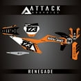 thumbnail image 2 of Attack Graphics Custom Renegade Complete Bike Graphics Kit for KTM 450 SX-F Factory Edition 2018, 2 of 2