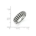 thumbnail image 3 of White Sterling Silver Ring Band Fashion Cubic Zirconia CZ, 3 of 3