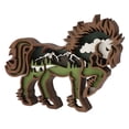 thumbnail image 1 of 3D Wooden Horse Ornaments Wooden Horse Statue With Light String Boxwood Material Exquisite Details Smoother Edges For Home Decor ANGGREK Otros, 1 of 8
