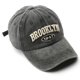 thumbnail image 4 of Men's Washed "BROOKLYN" Embroidery Peaked Cap With Assoretd Colors, Outdoor Travel Sun Screen Sunshade Baseball Cap, 4 of 5
