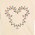 thumbnail image 2 of Disney - Christmas Lights Mickey Head - Juniors Cropped Graphic T-Shirt, 2 of 4