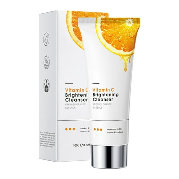 HHBEAUTY Vitamin C Face Wash - Facial Cleanser for All Skin Types, Dry/Oil Skin, Reduces Signs of Aging, Minimizing Acne Scars, Fine Lines and Uneven Texture - Face Wash for Women & Men
