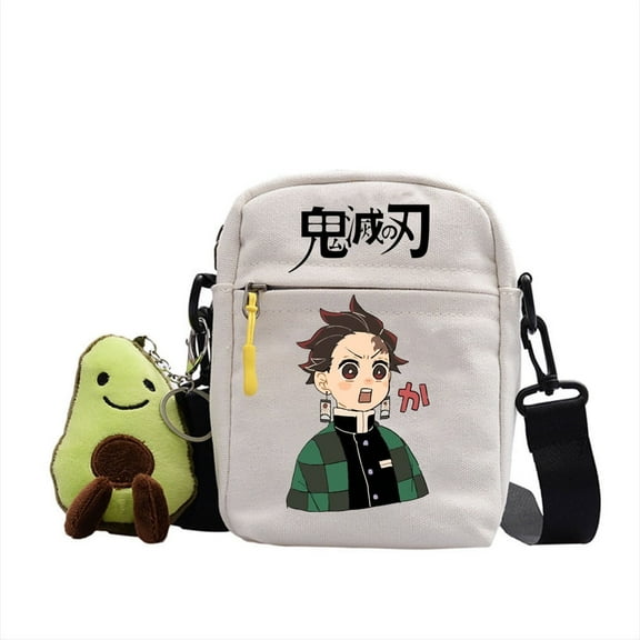 Demon Slayer Shoulder Bag Cross Body Bag - Adjustable Strap Small Travel Bag