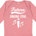 thumbnail image 4 of Inktastic Future Singing Star Childs Music Boys or Girls Long Sleeve Baby Bodysuit, 4 of 5