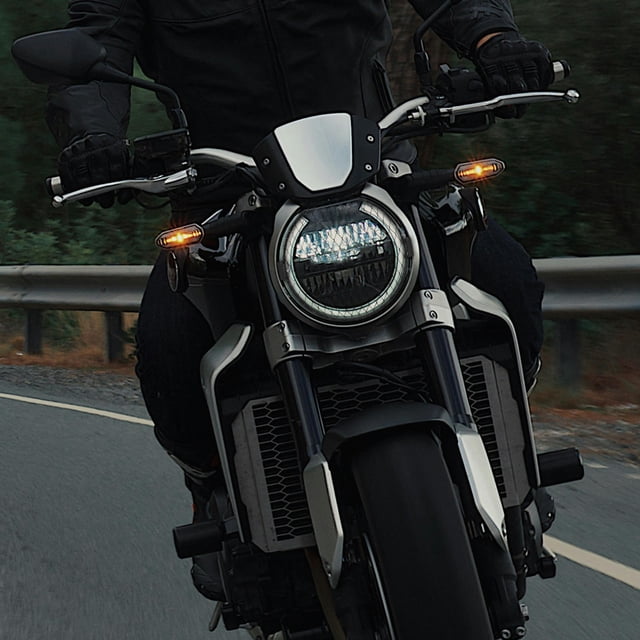 AURARMLET Cubierta De Faro Negro Para Motocicleta Con De Malla Y Alta Durabilidad