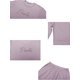 thumbnail image 4 of Conjuntos de pijamas familiares INSPIRE CHIC de manga corta con pantalones capri y letras, ropa de dormir para mujeres en púrpura, 4 of 5