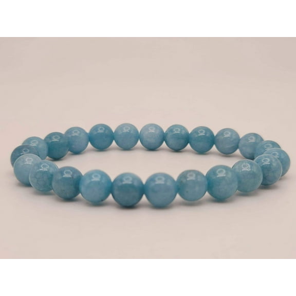 Blue Chalcedony Bracelet Powerful Bracelet 8mm Healing Energy Crystal