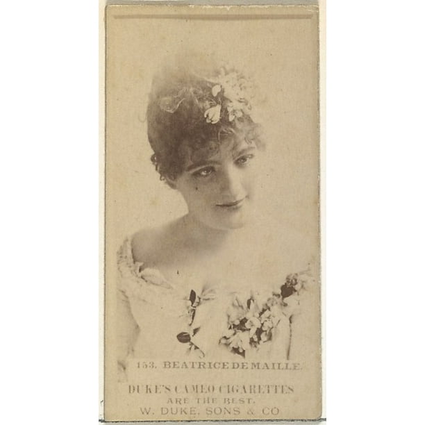 Card Number 153 Beatrice De Maille from the Actors and Actresses