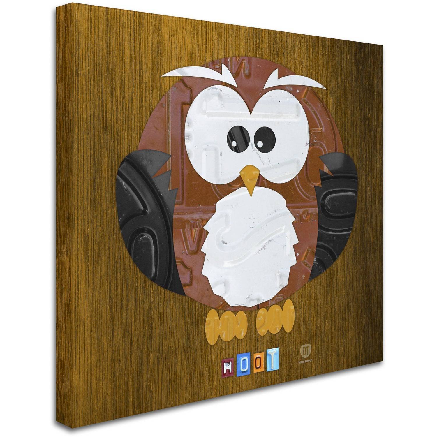 Trademark Fine Art 'Hoot The Owl' Canvas Art by Design Turnpike