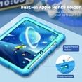 thumbnail image 3 of Fintie Rugged Case for iPad (A16) 11th Generation 11 Inch (2025), iPad 10th Generation 10.9 Inch (2022) - Heavy Duty Shockproof Kid-Friendly Protective Cover, Built-in Kickstand, Blue, 3 of 10