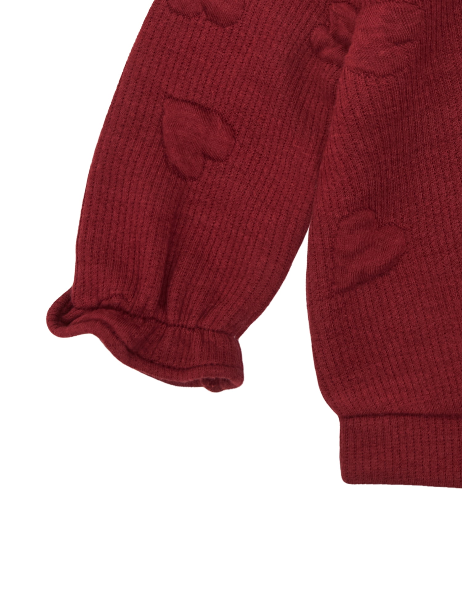 Wonderluxe Baby Girls' Long Sleeve Sweatshirt and Pant, 3-Piece Set, Sizes 0-3M-24M