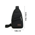 thumbnail image 2 of Admvng Crossbody Daypack for Men Slim Chest Backpack Man Purse Small Shoulder Bag for Travel Hiking, 2 of 5