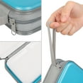 thumbnail image 5 of (4 pack) 96 Capacity CD Case,Skyblue Hard Plastic CD/DVD Holder Portable Wallet, 5 of 9