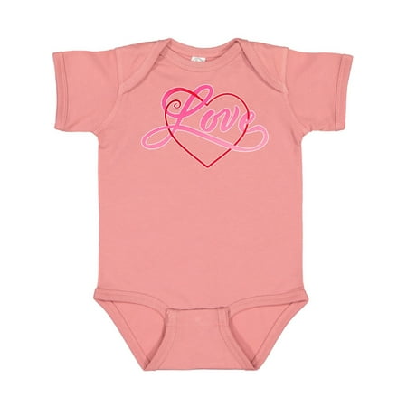 

Inktastic Love in Red and Pink with Heart Gift Baby Boy or Baby Girl Bodysuit