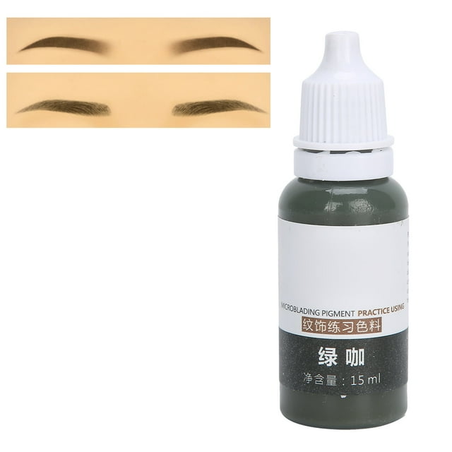 Microblading Ink Ink Microblading Pigment, Professional Microblading Pigment Makeup Practice Lip Eyebrow Ink Accessory 15ml