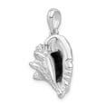 thumbnail image 5 of FJC Finejewelers 925 Sterling Silver Rhodium Plated Polished 3D Large Conch Shell Charm 28 x 18 mm, 5 of 7