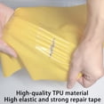 thumbnail image 3 of Tutuviw 2Pcs 2.75 inch* 5 Ft Waterproof High Elasticity TPU Repair Patch for Tent, Raincoat, Umbrella,Pool,Air Mattress, Bounce House, Swimming Ring, Awning Repair Tape, 3 of 8