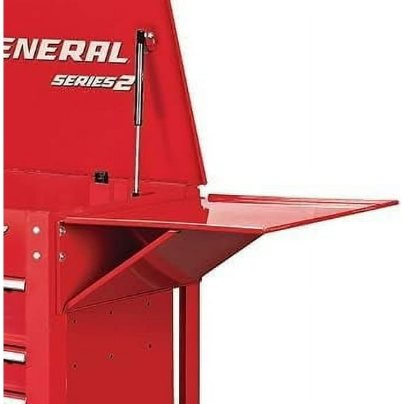 Folding Side Tray for 4 Drawer Tech Cart RED