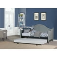 thumbnail image 3 of Hillsdale Furniture Augusta Daybed with Suspension Deck and Trundle Unit  Gray, 3 of 15