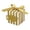 Gold, variant on Small Gift Boxes, Creative Favor Boxes Paper Gift Boxes with Ribbon & Graduation Caps Decor for Presents, Crafting, Cupcake Boxes, Gifts, Candy Boxes for Commencement Party, 1Pc(Silver,2x2x2")