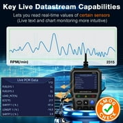 SPEEDWOW OBD2 Scanner, Car Code Reader Diagnostic Tool with Battery Tester, Check Engine Code Reader with Live Data, Cloud Printing, DTC Lookup, Freeze Frame, Car Scanner for All Vehicles Since 1996