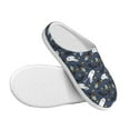 thumbnail image 3 of Disketp Halloween A Women's Men's Slippers Plush Slip-On House Slipper for Winter Indoor Soft Cushion Non-slip Fluffy Slides Slippers-13, 3 of 7