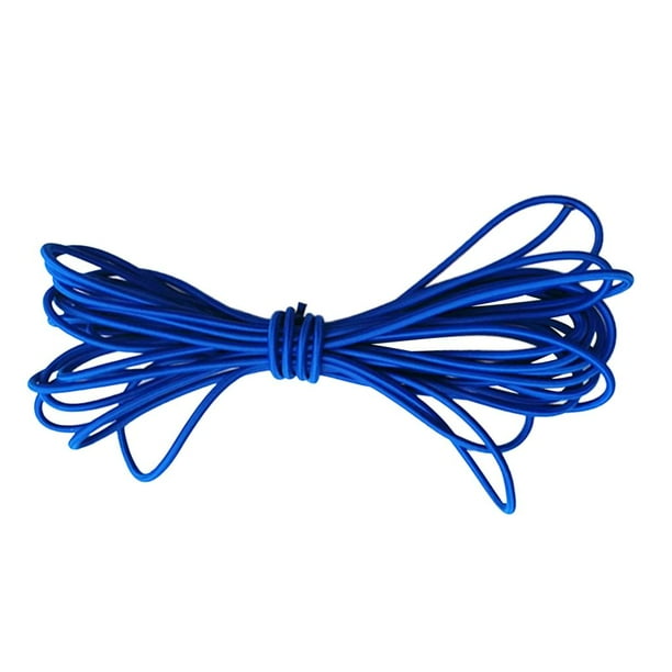 Cuerda elástica de 6 mm azul para amarrar kayaks y barcos. 20m
