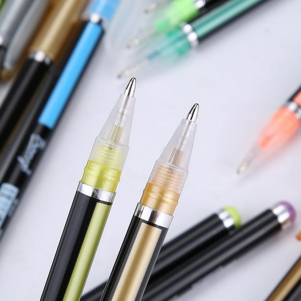 48pcs recharges de stylo à encre gel pour papeterie pastel néon