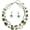 NK_10370_Emerald, variant on 2 Strand Statement Choker Shell Necklace and Earring Set for Women Gift