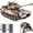 Yellow, variant on Supdex 1:18 T90 RC Tank – 330° Rotating Turret, Smoke, Light & Sound Effects, Rechargeable, Climbing 40° Ramp, Great Gift for Kids Ages 6+