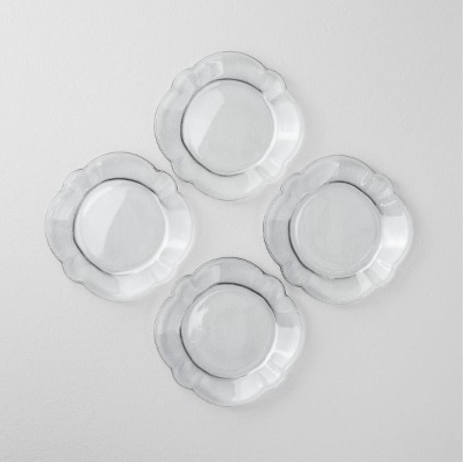 New Hearth & Hand With Magnolia Set Of Four 4 Melamine Appetizer Plates. 