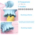 thumbnail image 4 of Vibrador de succión para juguetes de medusas, juguetes sexuales para adultos para mujeres y parejas, azul, 4 of 5