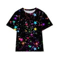 thumbnail image 1 of Gibobby Playera&nbsp;Moda Camiseta para niños pequeños y niñas, camiseta con estampado 3D genial a la moda, regalo, camiseta a la moda para niños, camiseta para niños, camiseta div(Negro, 3-4 Años), 1 of 3